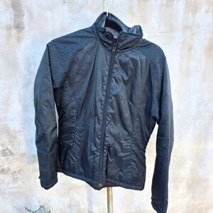 Salomon quilted jacket black